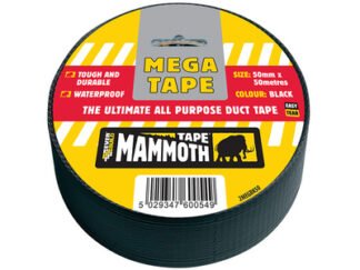 Everbuild Mega All Purpose Tape 50mm Black (5029347600549) EVB2MEGBK50