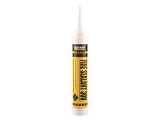 Everbuild Tecnic Fire Sealant 300 Intumescent White 380ml (5029347906580) EVB300WE