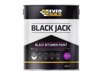 Everbuild Black Jack® 901 Black Bitumen Paint 2.5 litre (5029347009120) EVB90102 *Restrictions - See Description*