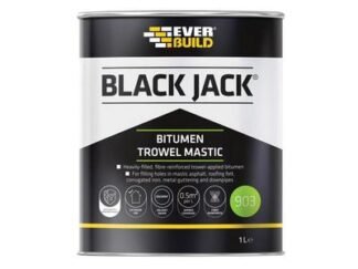 Everbuild Black Jack® 903 Bitumen Trowel Mastic 1 litre (5029347009311) EVB90301 *Restrictions - See Description*