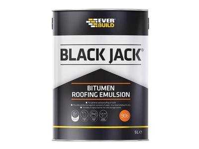 Everbuild Black Jack® 906 Bitumen Roofing Emulsion 5 litre (5029347009656) EVB90605 *Restrictions - See Description*