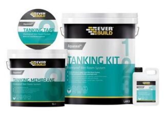 Everbuild Aquaseal Wet Room System Kit 7.5m² (5029347611149) EVBAQSKIT75