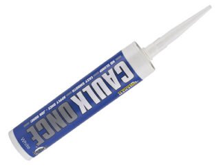 Everbuild Caulk Once White 295ml (5029347612955) EVBCONCEWHC3