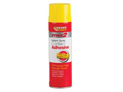 Everbuild Stick 2 Spray Contact Adhesive 500ml (5029347060855) EVBCONSPRAY5