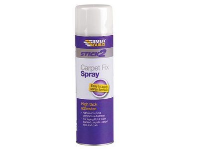 Everbuild Carpet Fix Spray Adhesive 500ml (5029347603212) EVBCSPRAY5