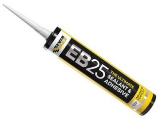 Everbuild EB25 Hybrid Sealant Adhesive Clear 300ml (5029347615543) EVBEB25CL