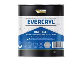 Everbuild EVERCRYL® One Coat Grey 1kg (5029347609658) EVBEVCGY01 *Restrictions - See Description*