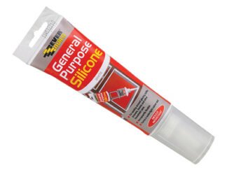 Everbuild General Purpose Easi Squeeze Silicone Sealant White 80ml (5029347606022) EVBGPSESQWH