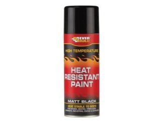 Everbuild Heat Resistant Paint 400ml (5029347609313) EVBHEATPNT4