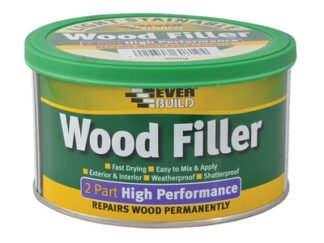 Everbuild 2-Part High-Performance Wood Filler Light Stainable 500g (5029347608194) EVBHPWFL500