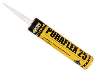 Everbuild Industrial Puraflex 25 Sealant Black 300ml (5029347613174) EVBINDPU25BK *Restrictions - See Description*