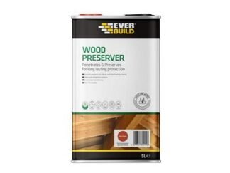 Everbuild Wood Preserver Red Ceda 5 litre (5029347802158) EVBLJRC05 *Restrictions - See Description*