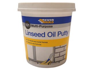 Everbuild 101 Multi-Purpose Linseed Oil Putty Natural 1kg (5029347001117) EVBMPPN1KG