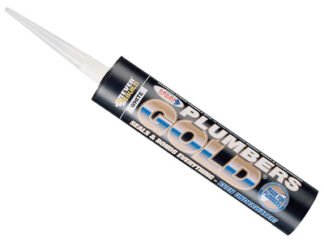 Everbuild Plumbers Gold White 290ml (5029347607074) EVBPLUMBGWH
