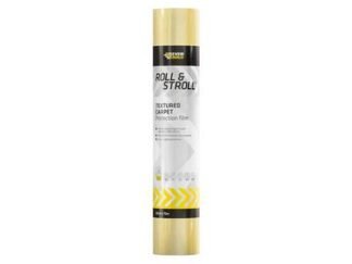 Everbuild Roll & Stroll Textured Non-Slip Carpet Protector 600mm x 75m (5029347610265) EVBROLTEXT75