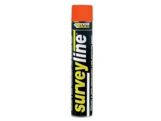 Everbuild Survey Line® Marker Spray Orange 700ml (5029347608415) EVBSURVEYOG