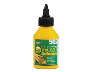 Everbuild 502 All Purpose Weatherproof Wood Adhesive 125ml (5029347005276) EVBWOODBO125