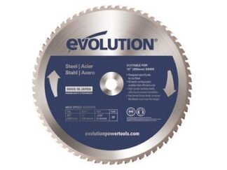 Evolution Mild Steel Cutting Mitre Saw Blade 255 x 25.4mm x 52T (0849713031396) EVL255STEEL