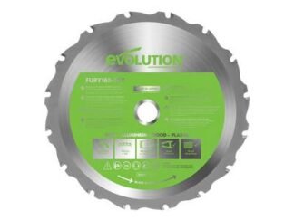 Evolution FURY® Multi-Purpose TCT Circular Saw Blade 185 x 20mm x 16T (0849713011442) EVLF185MULTI