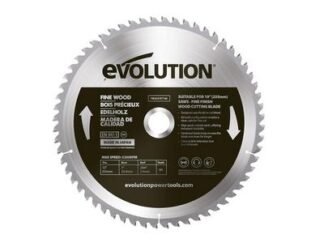 Evolution Fine Wood Mitre/Table Saw Blade 255 x 25.4mm x 60T (0849713090928) EVLFW255TC60