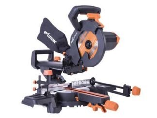 Evolution R210SMS+ Pro Multi-Material Sliding Mitre Saw 210mm 1500W 110V (0849713072214) EVLR210SMSL
