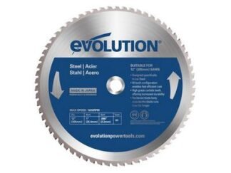 Evolution Mild Steel Cutting Chop Saw Blade 305 x 25.4mm x 60T (0849713000491) EVLS305STEEL