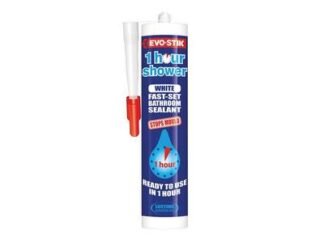 Evo-Stik 1 Hour Shower Sealant White 310ml (5000403110912) EVO1HSWHITE