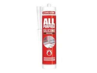 Evo-Stik 112889 All Purpose Flex Silicone Sealant Brown C20 (5000403104508) EVOAPFSSB