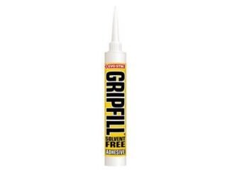 Evo-Stik Gripfill Solvent-Free Adhesive 350ml (5021523186311) EVOGRIPYELL