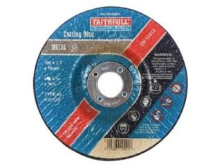 Faithfull Depressed Centre Metal Cut Off Disc 100 x 3.2 x 16mm (5023969204918) FAI1003MDC