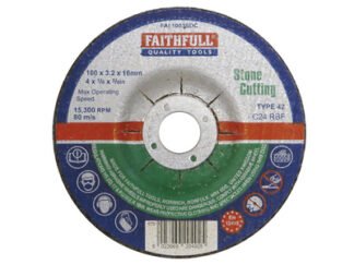 Faithfull Depressed Centre Stone Cut Off Disc 100 x 3.2 x 16mm (5023969204925) FAI1003SDC
