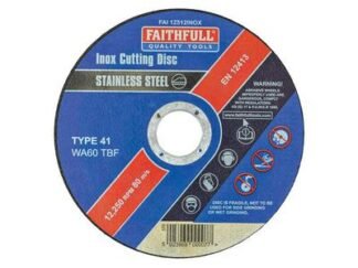 Faithfull Inox Cutting Disc 115 x 1.2 x 22.23mm (5023969000060) FAI11512INOX