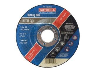 Faithfull Depressed Centre Metal Cutting Disc 115 x 3.2 x 22.23mm (5023969204932) FAI1153MDC