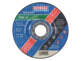 Faithfull Depressed Centre Stone Cutting Disc 115 x 3.2 x 22.23mm (5023969204949) FAI1153SDC