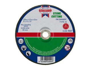 Faithfull Depressed Centre Stone Cutting Disc 230 x 3.2 x 22.23mm (5023969205007) FAI2303SDC