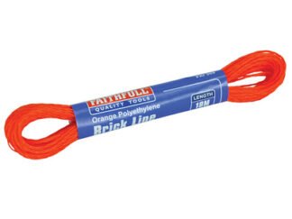 Faithfull 300 Polyethylene Brick Line 18m (59ft) Orange (Box 12) (5023969205212) FAI300