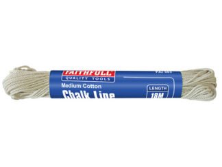 Faithfull 303 Medium Cotton Chalk Line 18m (Box 12) (5023969205243) FAI303