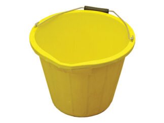 Faithfull Heavy-Duty Bucket 14 litre (3 gallon) - Yellow (5023969286358) FAI3GBUCKYEL