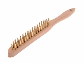 Faithfull 680/B2 Brass Wire Scratch Brush - 2 Row (5023969202464) FAI680B2