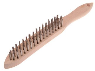 Faithfull 680/S3 Heavy-Duty Stainless Steel Scratch Brush - 3 Row (5023969202440) FAI680S3