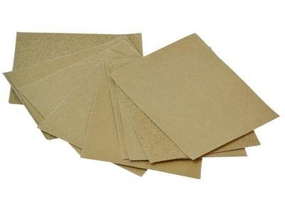 Faithfull Cork Block Glasspaper Sanding Sheets Assorted (Pack 10) (5023969320045) FAIACBGPA