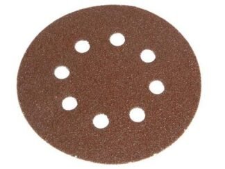 Faithfull Hook & Loop Sanding Disc DID3 Holed 125mm Very Fine (Pack 5) (5023969246420) FAIADHL125VF