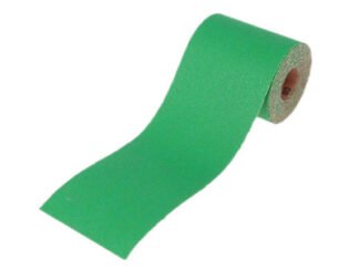 Faithfull Aluminium Oxide Sanding Paper Roll Green 100mm x 50m 120G (5023969256894) FAIAR100120G