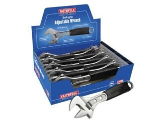 Faithfull Contract Adjustable Spanner 250mm Display (10) (5023969233567) FAIAS250CDIS