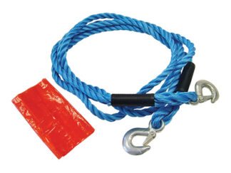 Faithfull Tow Rope 4m Metal Hooks 2 Tonne (5023969300986) FAIAUTR2TON
