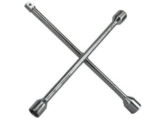 Faithfull 4-Way Wheel Brace Chrome Plated 14in (5023969315584) FAIAUWB4WC