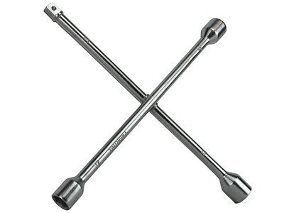 Faithfull 4-Way Wheel Brace Chrome Plated 14in (5023969315584) FAIAUWB4WC
