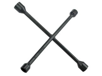 Faithfull 4-Way Wheel Brace Black Powder Coated 14in (5023969315591) FAIAUWB4WP