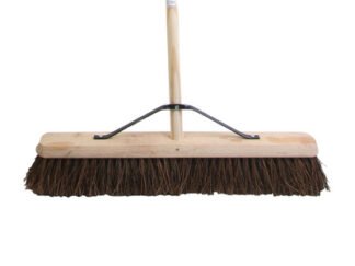 Faithfull Stiff Bassine Broom 600mm (24in) + Handle & Stay (5023969267579) FAIBRBAS24H