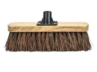Faithfull Bassine Varnished Broom Head 300mm (12 Inch) Threaded Socket (5023969286242) FAIBRBASS12R